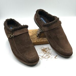 Land’s End Suede Mules